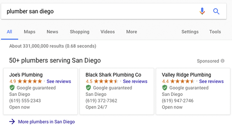 Google Local Services ads